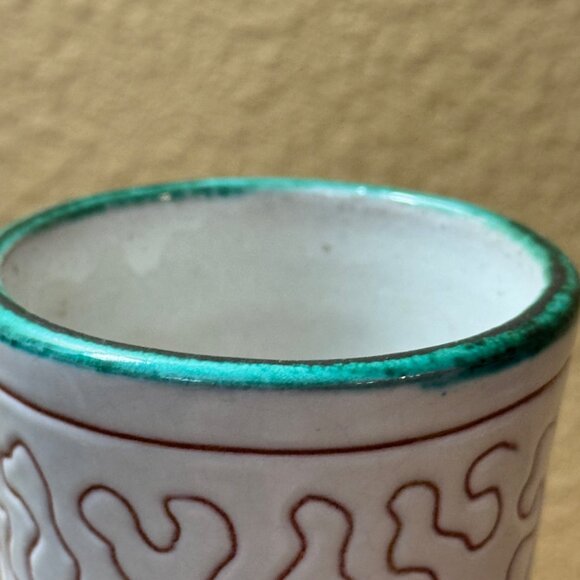 Vintage  Norwegian Elle Keramikk Pottery Vase Signed - Picture 5 of 6